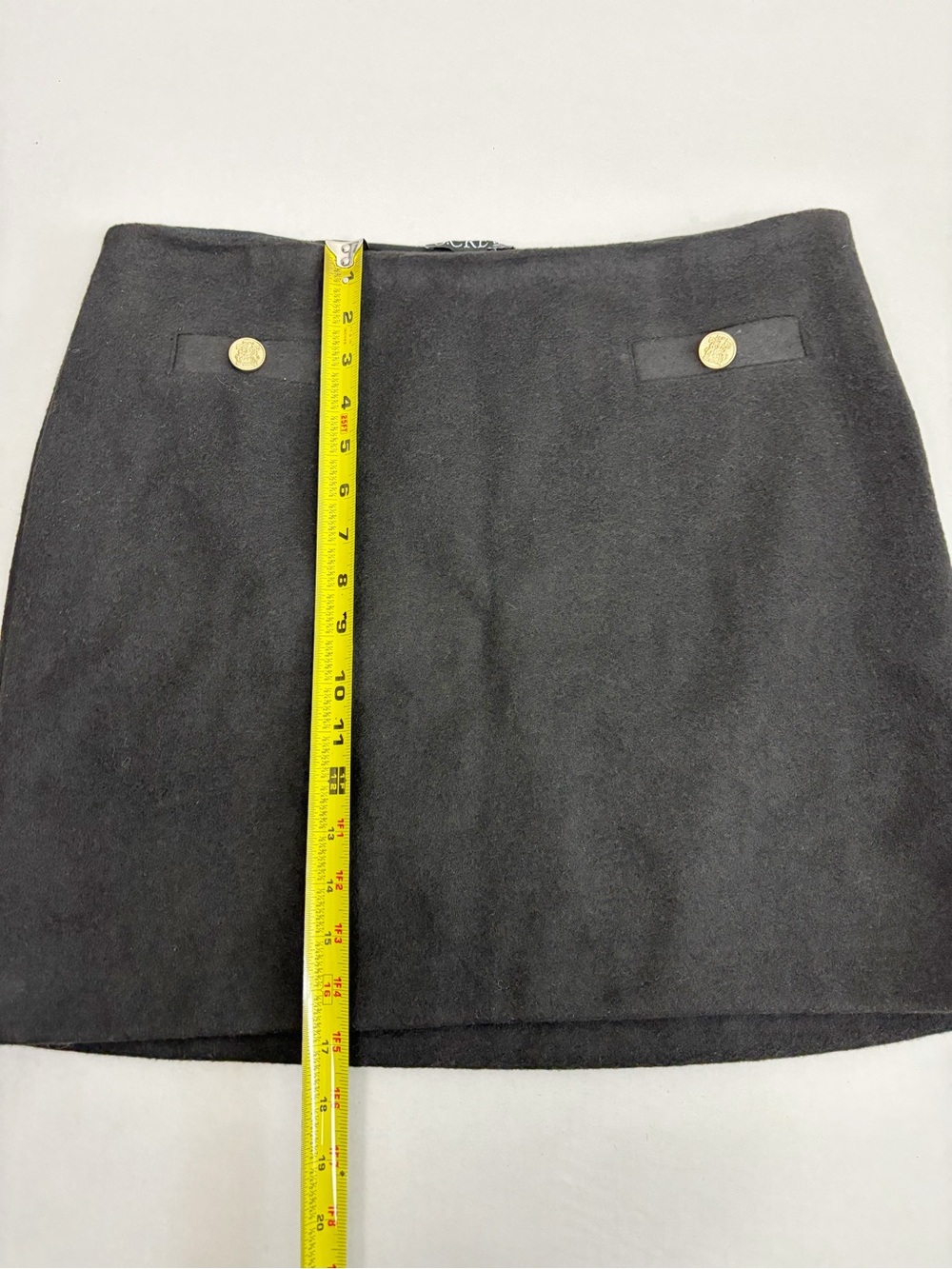 J. CREW Textured mini skirt in Black Size L - Picture 10 of 10